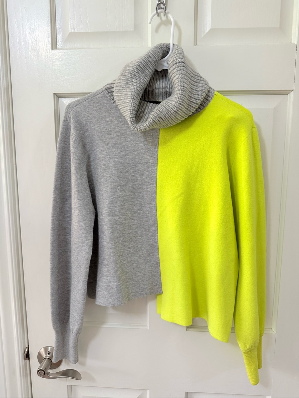 Alice + Olivia | Color Block Two-Tone Turtleneck Sweater